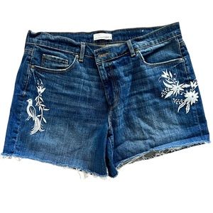 LOFT jean shorts with embroidery size 31/12